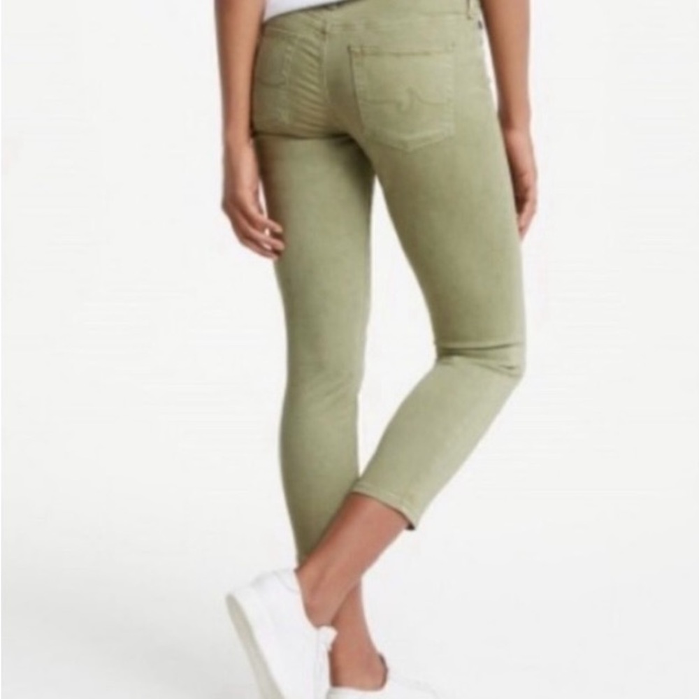 AG | Prima Crop Mid-Rise Cigarette Pant - Sulfur Dry Cypress Size 27